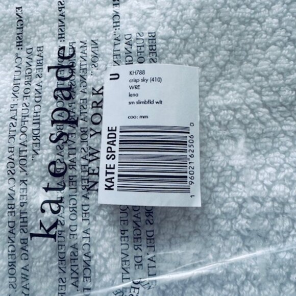 NWT Kate Spade Lena Small Bifold Wallet Crisp Sky Blue Pebbled Leather - Picture 6 of 6